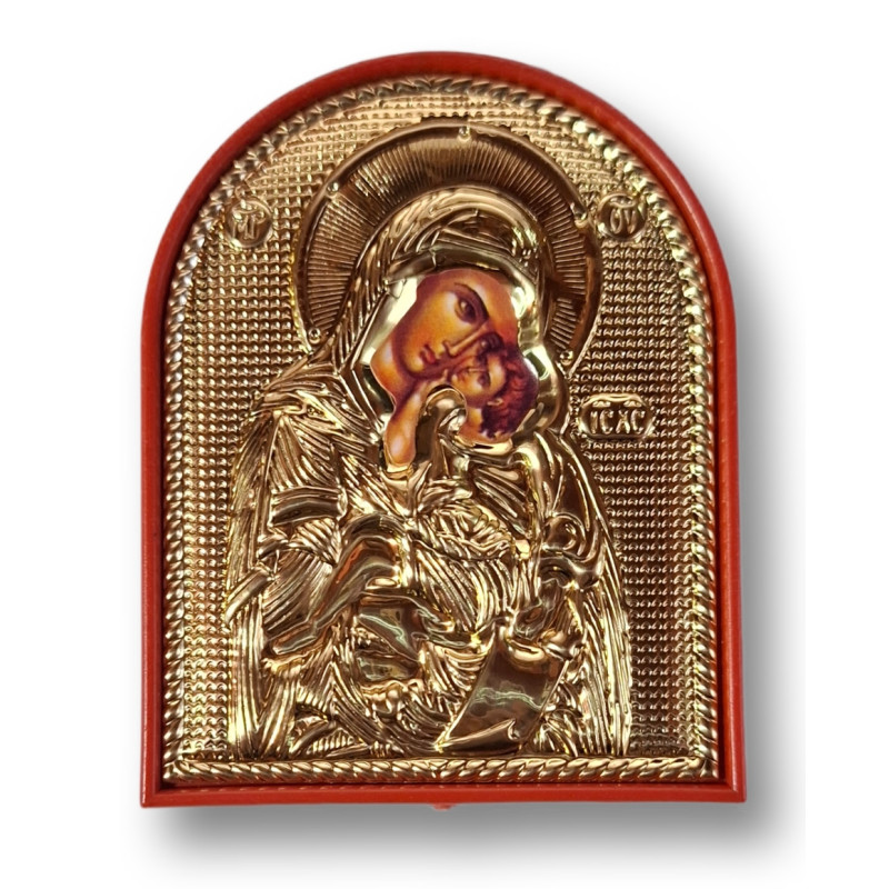 Ikona Panny Marie s Dítětem – 7,5 × 6 cm
