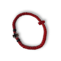 Řecký křesťanský modlitební náramek s kovovým křížem