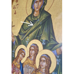 Ikona svaté Sofie, Víry, Naděje a Lásky: Oslava ctností - Sleva