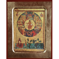 Ikona Všech svatých – Oslavená Církev v nebeské slávě