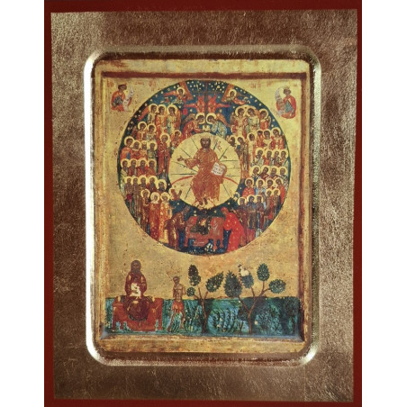 Ikona Všech svatých – Oslavená Církev v nebeské slávě