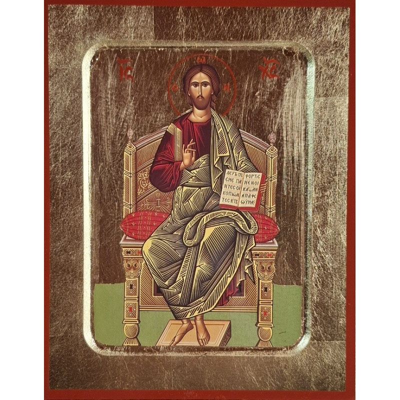 Ikona Ježíše Krista na trůnu – Pantokrator (Vševládce)