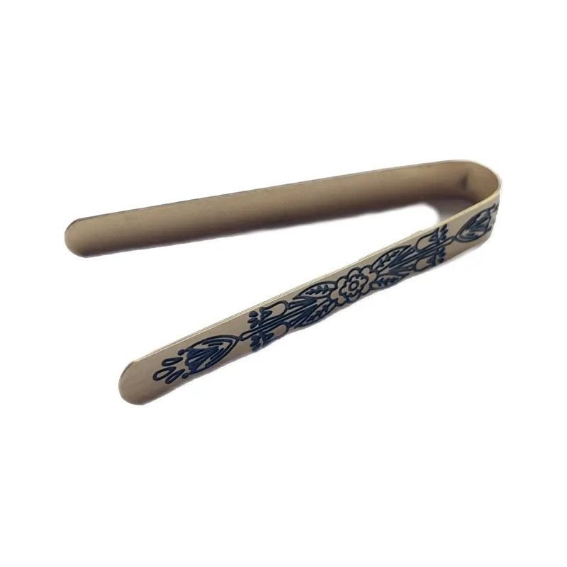 Zdobené Kleštičky na Uhlíky s Tradičním Vzorem – 10 cm