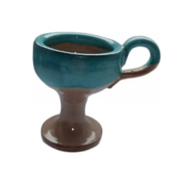 Keramická Kadidelnice s Ouškem (Modro-Hnědá)