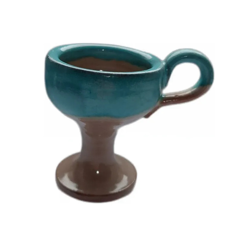 Keramická Kadidelnice s Ouškem (Modro-Hnědá)