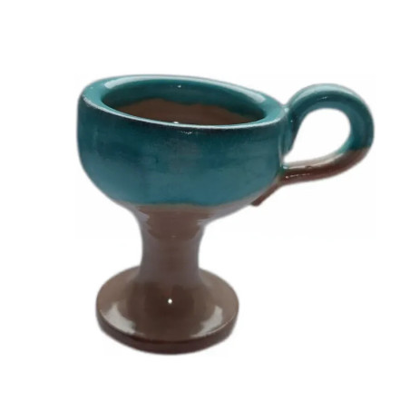 Keramická Kadidelnice s Ouškem (Modro-Hnědá)