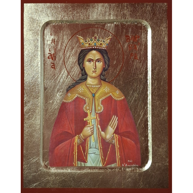 Ikona Svaté Velkomučednice Barbory – Řecká mistrovská reprodukce