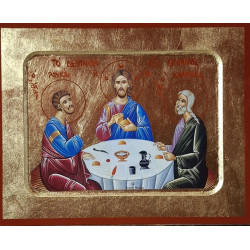 Ikona Večeře v Emauzích – Řecká mistrovská práce