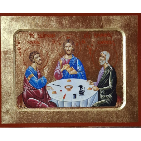 Ikona Večeře v Emauzích – Řecká mistrovská práce