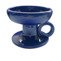 Modrá keramická kadidelnice – ruční práce z Řecka