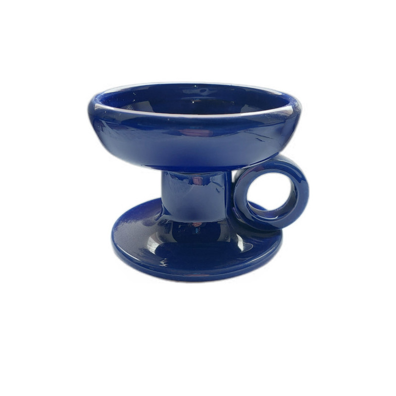 Modrá keramická kadidelnice – ruční práce z Řecka