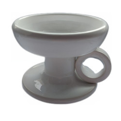 Bílá keramická kadidelnice – ruční práce z Řecka