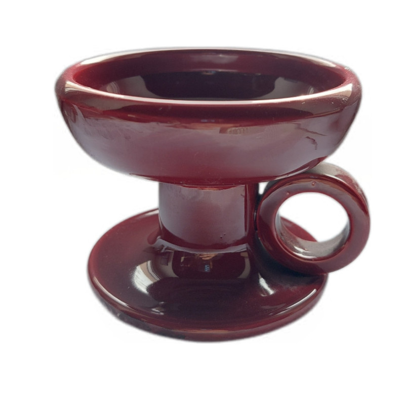 Červená keramická kadidelnice – ruční práce z Řecka