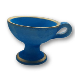 Keramická Kadidelnice v Modré Barvě – Autentický Řecký Design