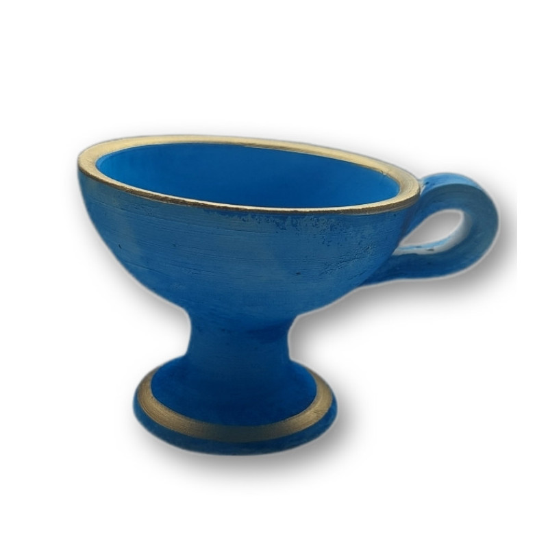 Keramická Kadidelnice v Modré Barvě – Autentický Řecký Design