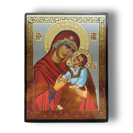 Ikona Panna Maria Sladce milující v ruském stylu