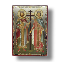 Ikona Svatá Helena a Konstantin Veliký v ruském stylu