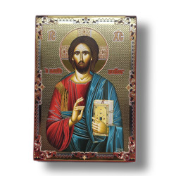 Ikona Žehnající Kristus Vševládce v ruském stylu