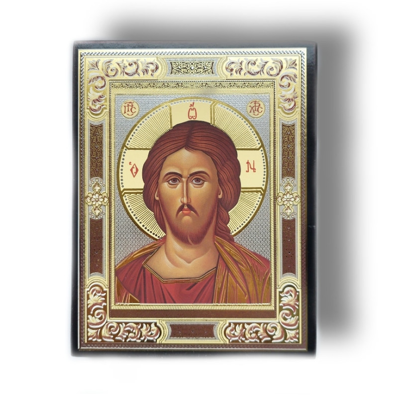 Ikona Žehnající Kristus Pantokrator v ruském stylu