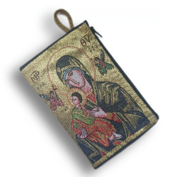 Peněženka s byzantskou ikonou Panny Marie s Kristem