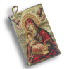 Peněženka s ikonou "Panna Marie s dítětem" v červeném oděvu