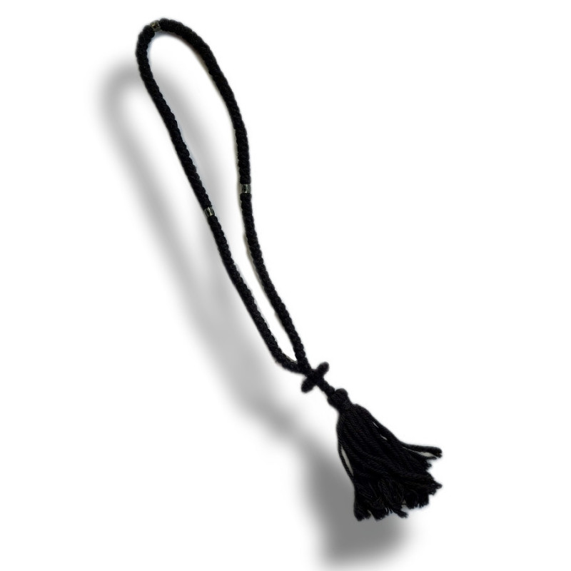 Černé Komboskini s Černým Korálkem, 100 Uzlů