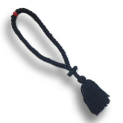 Čotky s 50 Uzly a Červeným Korálkem, 22 cm