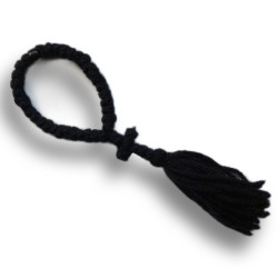 Čotky s 33 Uzly a Černým Korálkem, 17 cm