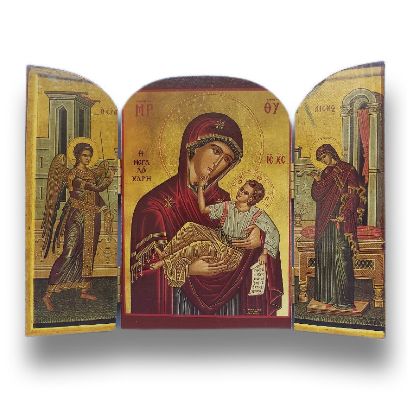 Triptych: Panna Maria s Kristem (Milostiplná)