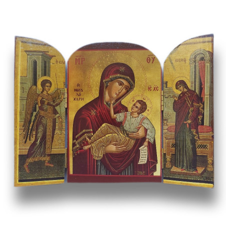 Triptych: Panna Maria s Kristem (Milostiplná)