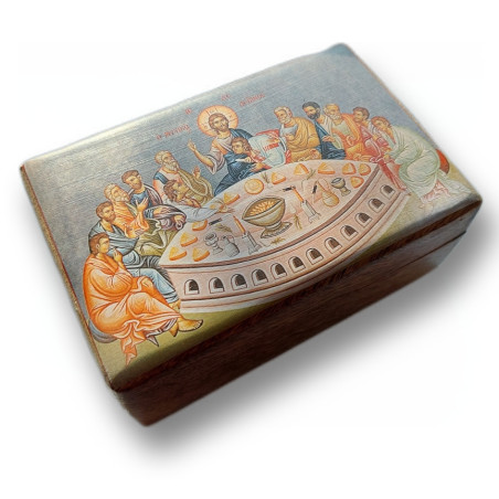 Dřevěná krabička s ikonou Poslední večeře