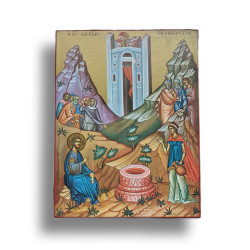 Ikona Krista hovořícího se Samařankou