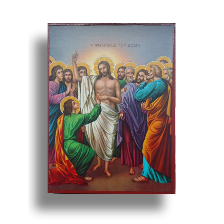 Nevěřící sv. Tomáš a Kristovy rány – Ikona