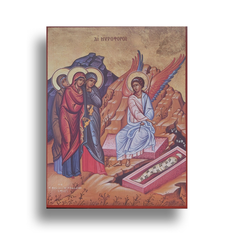 Ikona Tří Žen u Prázdného Hrobu – Vzkříšení