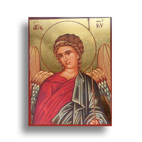 Ikona Archanděla Michaela s pozlaceným podkladem