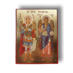 Ikona svatých ochránců archandělů Michaela a Gabriela