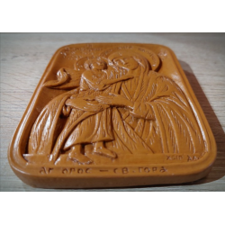 Vosková Ikona Panny Marie s Kristem - Symbol Matky a Syna z Řecka