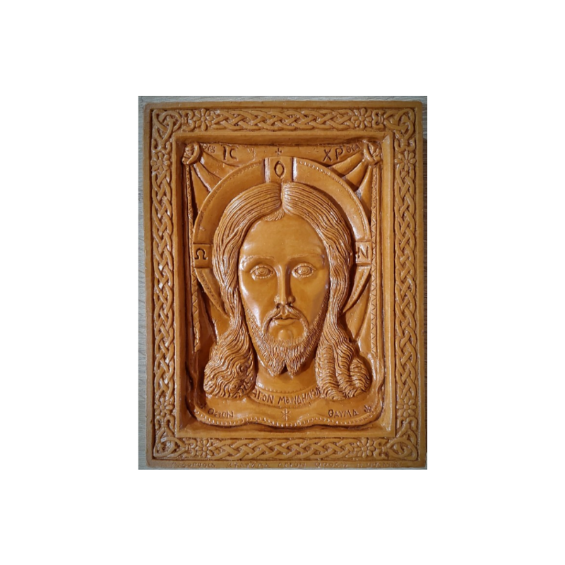 Vosková Ikona Ježíše Krista - Duchovní Symbol Spásy z Řecka