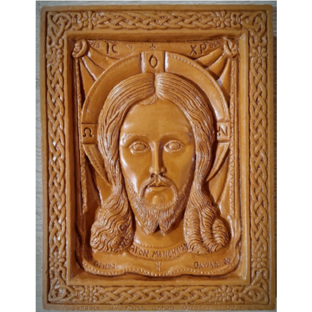 Vosková Ikona Ježíše Krista - Duchovní Symbol Spásy z Řecka