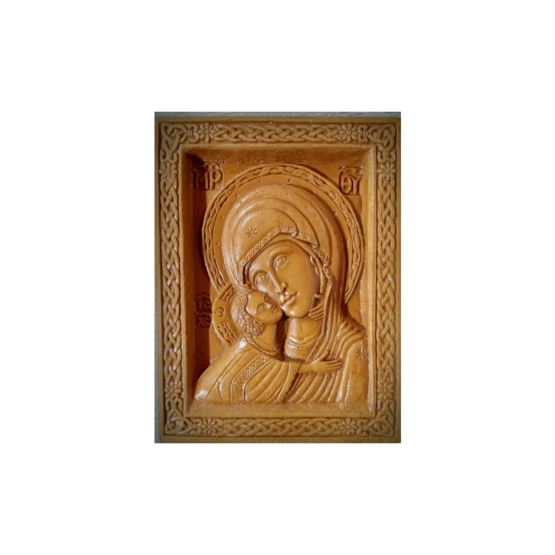 Vosková Ikona Panny Marie Bolestné s Kristem