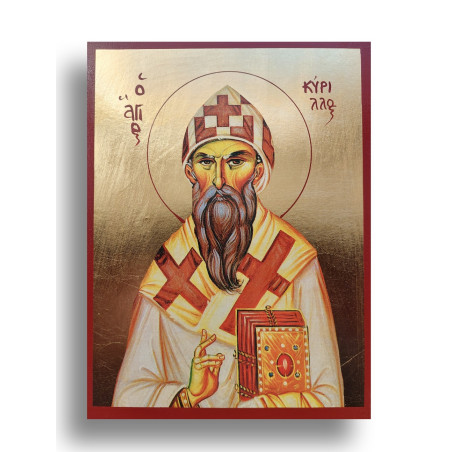 Ikona sv. Cyrila Alexandrijského - Obránce víry a učení