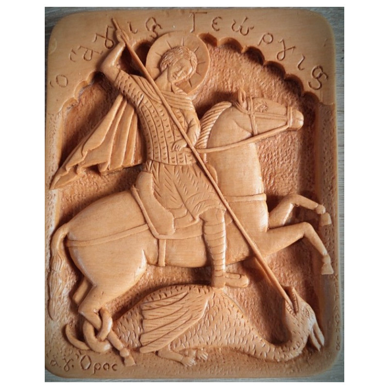 Vosková Ikona Sv. Jiří - Ochránce